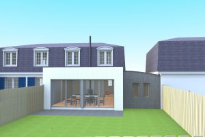Etudes pour l’extension d’une maison individuelle à Villeneuve d’Ascq